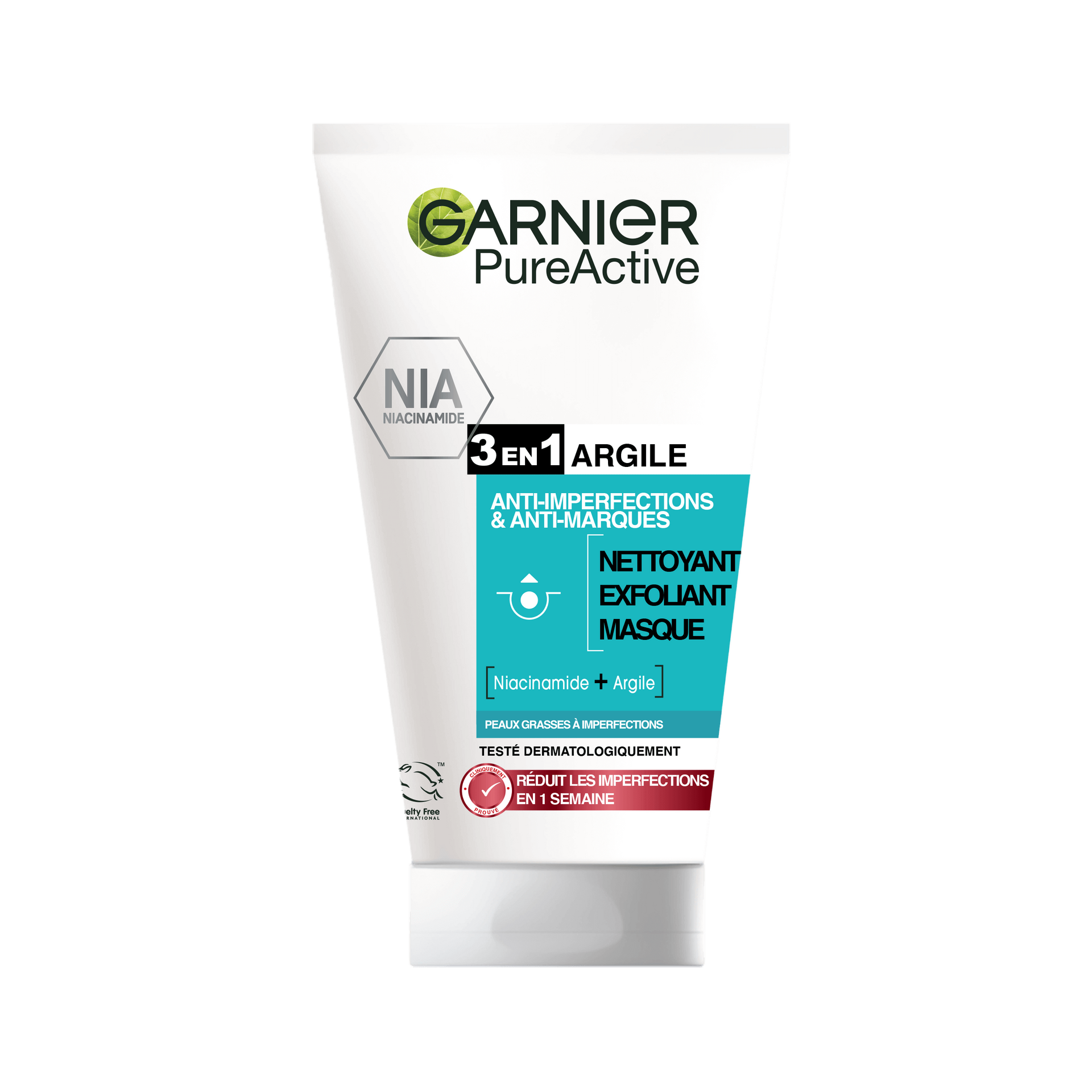Garnier Pure Active 3 En 1 Argile-Niacinamide Anti-Imperfections 150 Ml