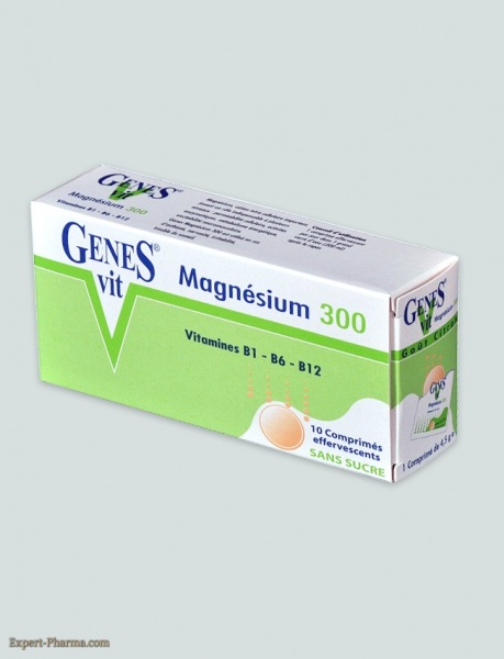 Genes Vit Magnesium300 Comprimes Effervescents B/10