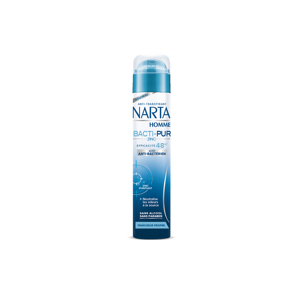 Narta – Déodorant Atomiseur Bactipur Zinc Pour Hommes – 200ml