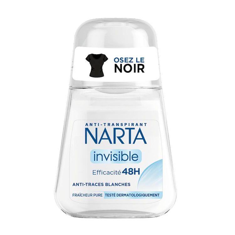 Narta Déodorant Bille Anti-Transpirant Invisible Fraicheur Pure 50ml