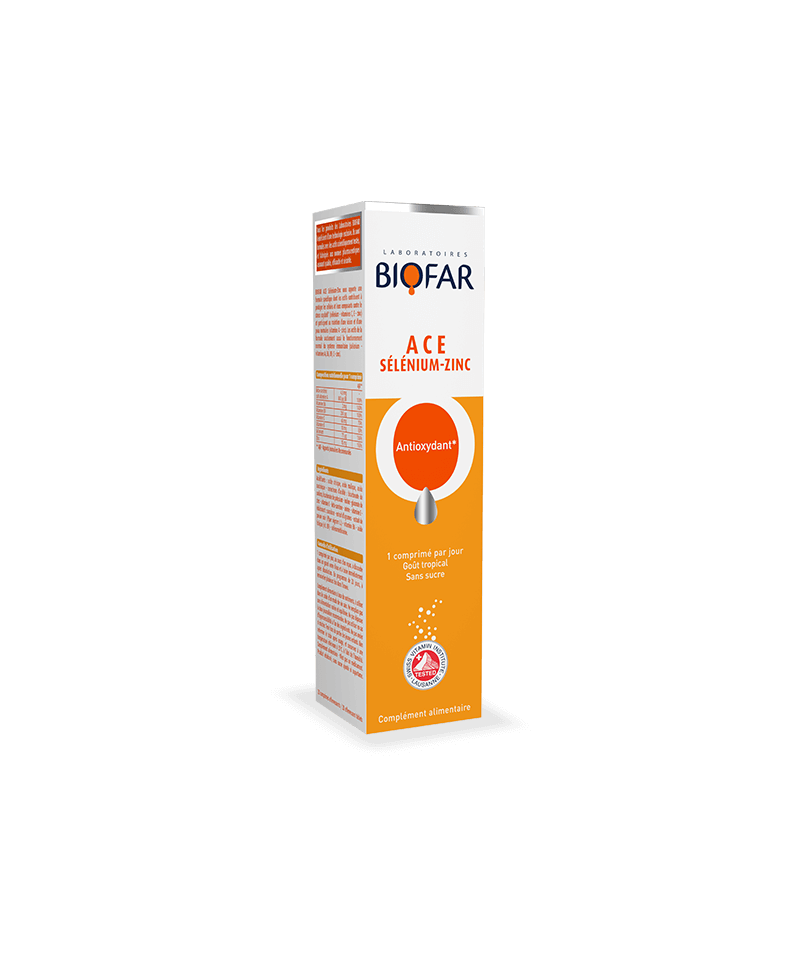 Biofar Vitamine Ace Selenium Zinc Comprimés Effervescents B/20