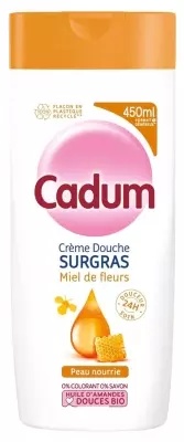 Cadum Crème Douche Surgras Miel de Fleurs 450 ml