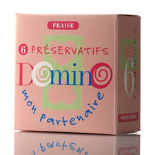Préservatifs Domino Fraise B/6