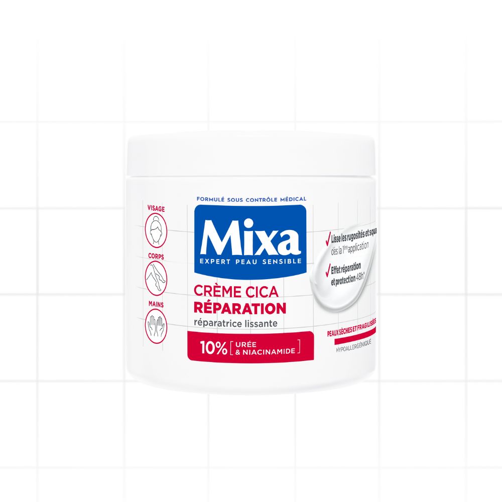 Mixa La Crème Cica Reparation - Visage, Corps, Mains 400ml