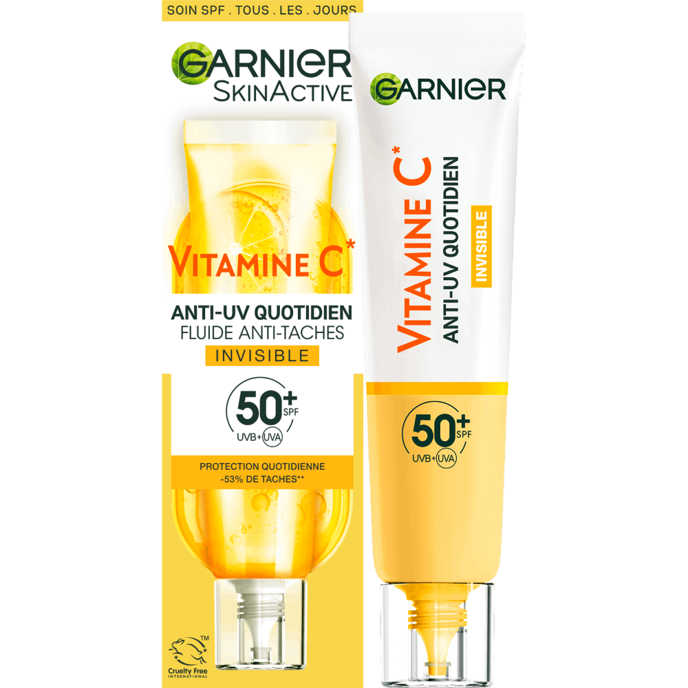 Garnier Vitamine C Fluide Anti-Uv Quotidien Vitamine C – Fluide Anti-Uv Invisible Spf50+ 40ml