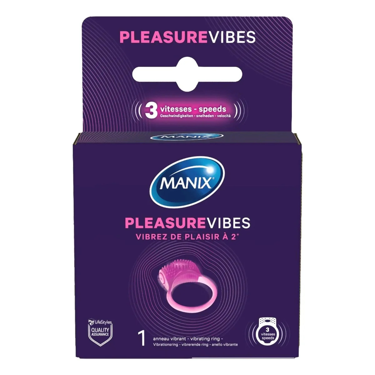 Anneau vibrant Manix à 3 vitesses
