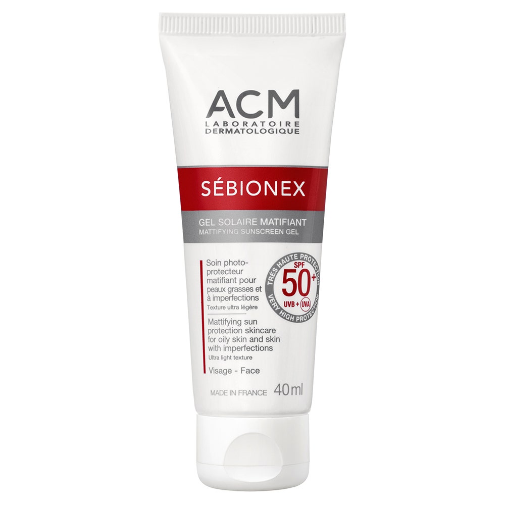 Acm Sébionex Gel Solaire Matifiant Spf 50 40ml