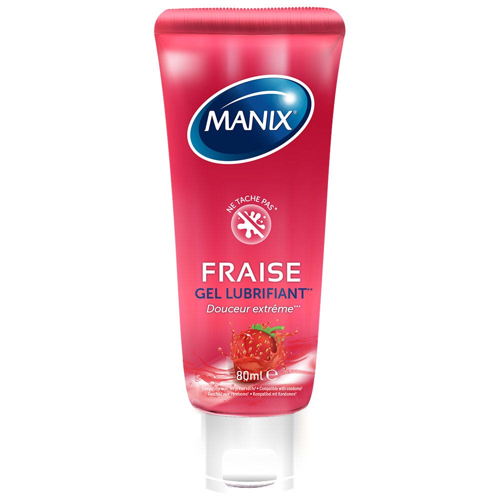 Manix Fraise Gel Lubrifiant Intime Douceur Extrême Fraise 80ml