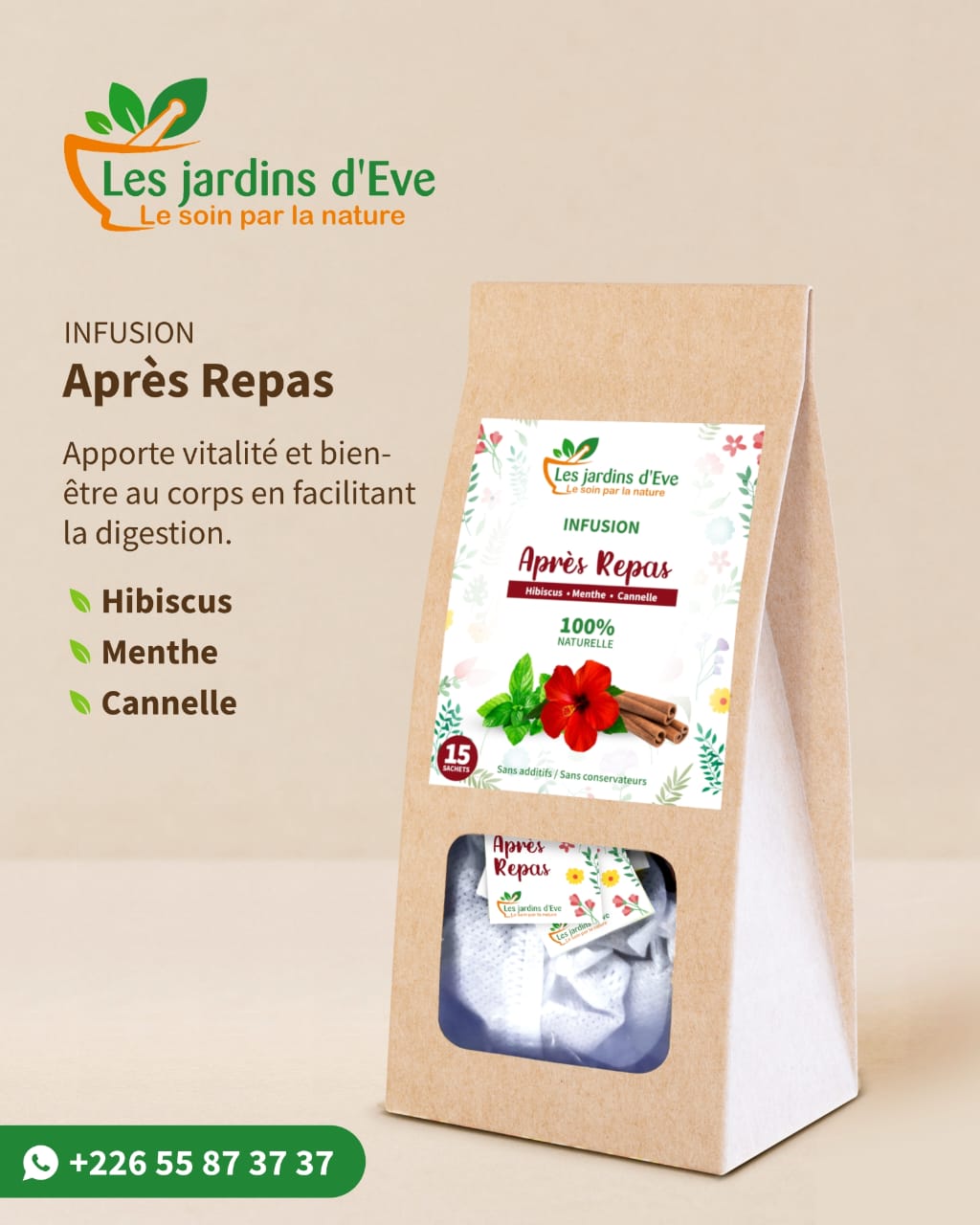 Infusion Les Jardins D'Eve Après Repas B/15