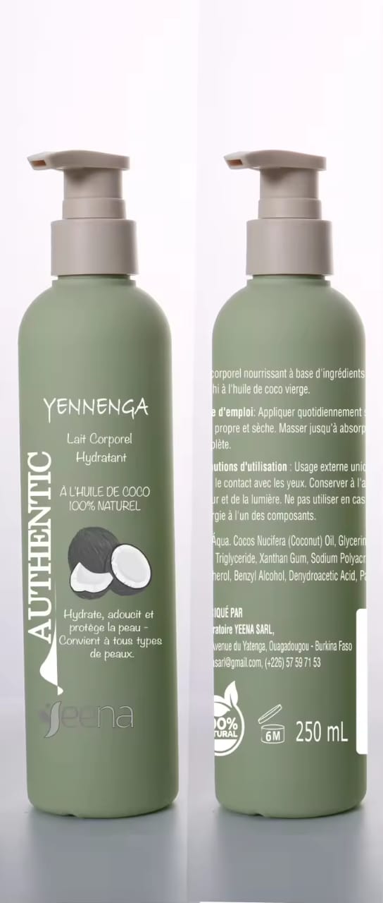 Yeena Lait Corporel Yennenga 250ml