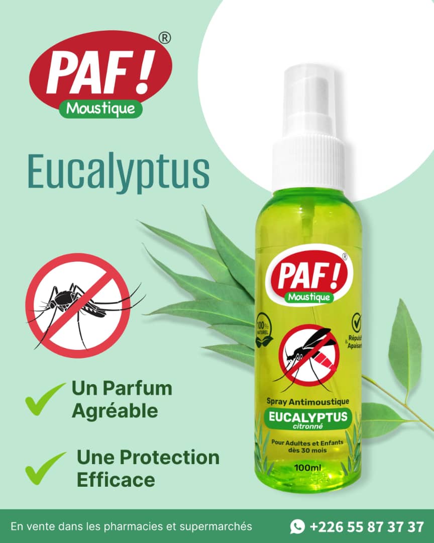 PAF Spray Antimoustique naturel Eucalyptus 100ml