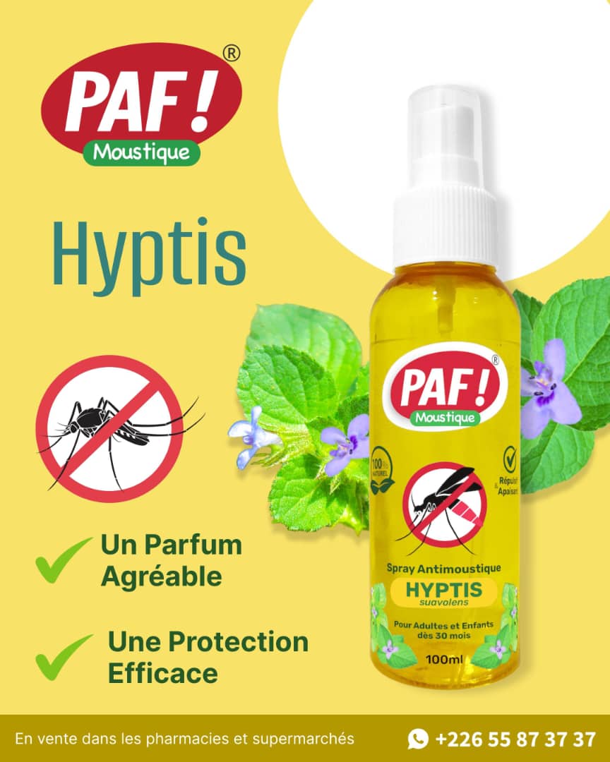 PAF Spray Antimoustique naturel Hyptis 100ml